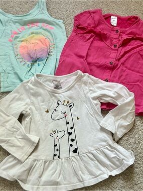 Set of 3 girls tops, 2T